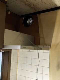 W様  レンジフード取り付け工事