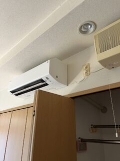 K様  エアコン取付け工事