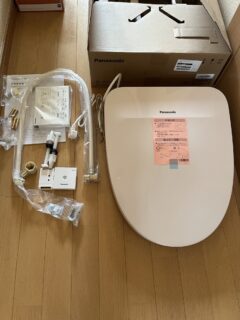 T様  温水便座2台取付け、洗濯機、冷蔵庫納品